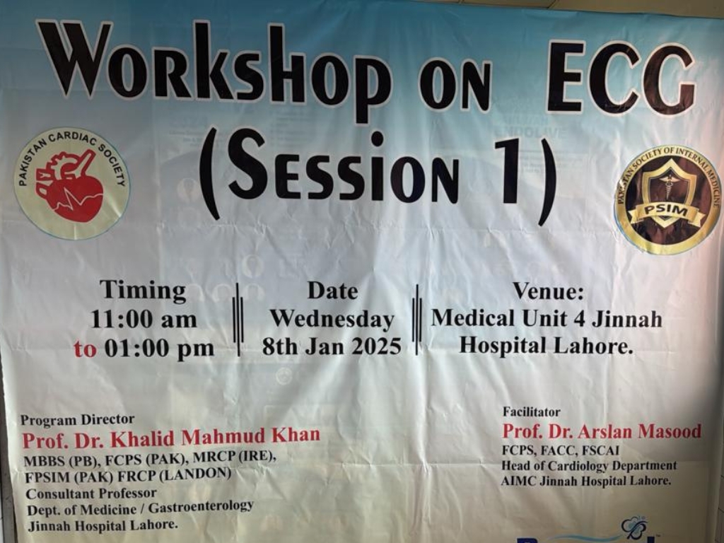 Workship on ECG by Lahore Chapter