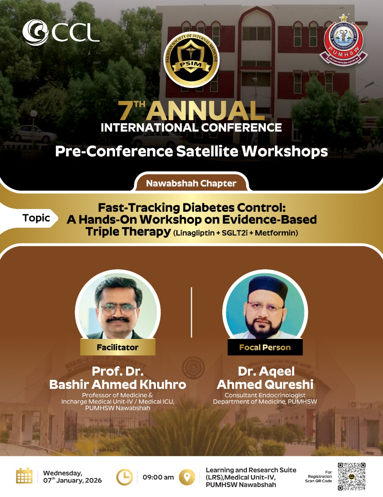 Fast Tracking Diabetic Control: A Hands-On Workshop on Evidence Based Triple Therapy